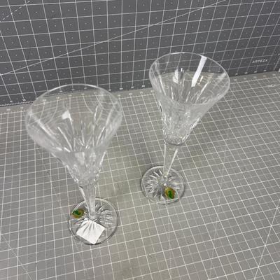 Waterford Lismore Pattern, Toasting Flutes, Pair - Also GORGEOUS!!! 