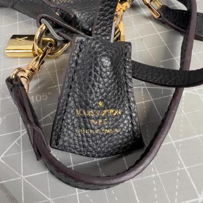 Labeled Louis Vuitton Black Hobo Style Bag, Collectible