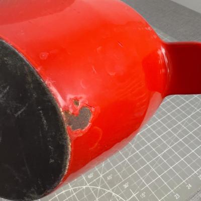 Potpourri or Steamer, Cast Iron, RED 