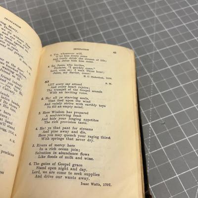 Antique Evangelical Lutheran HYMN Book Dated 1927 COLLECTIBLE