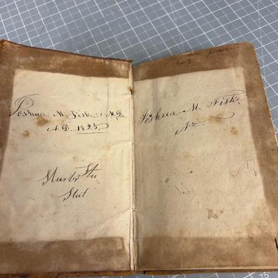 Antique Leather Bound ARITHMETIC Dated 1910