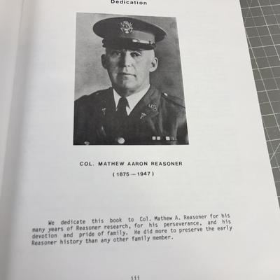 "The Reasoner Story" by Marie  C. Anderson Genealogy Book