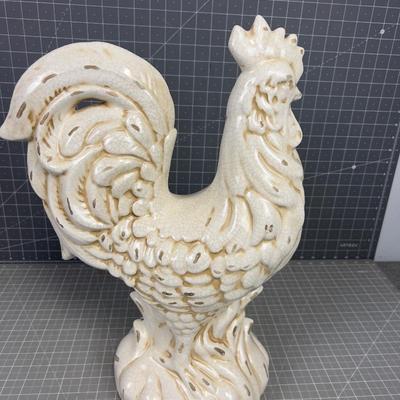 Cock-a doodle-do Ceramic Rooster