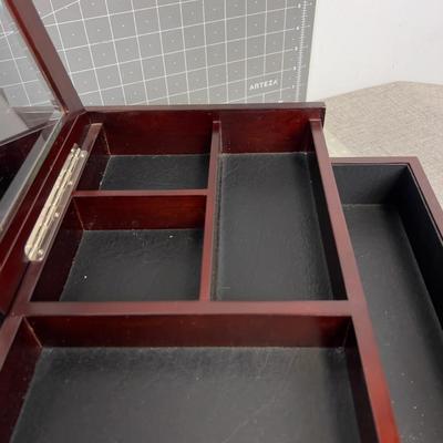 Desk or Dresser Organizer, in Mahogany Finish