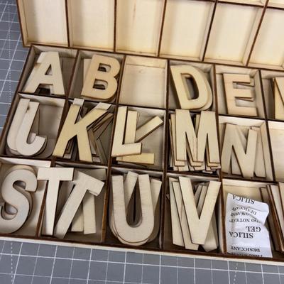 Wooden Cut out Letters.