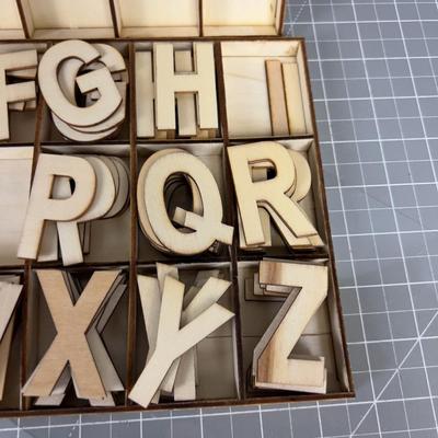 Wooden Cut out Letters.