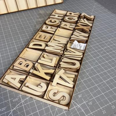 Wooden Cut out Letters.