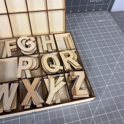Wooden Cut out Letters.