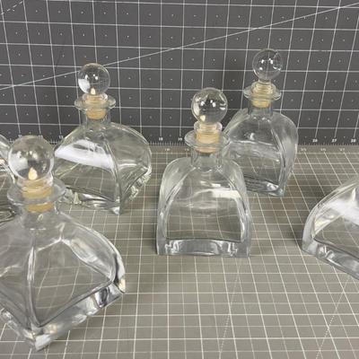 Pretty Heavy POTION Bottles with Stoppers (6) 