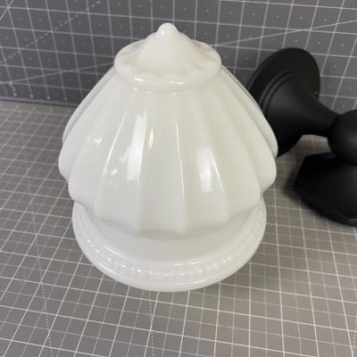 Antique Style, (NEW ) with Milk Glass Shade