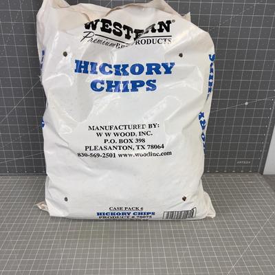 BAG Large of WESTERN HICKORY CHIPS 5 of 6 Packages of 5 - 1Pound Packs 