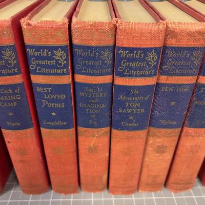 9 Volumes Worlds Greatest Literature 1949