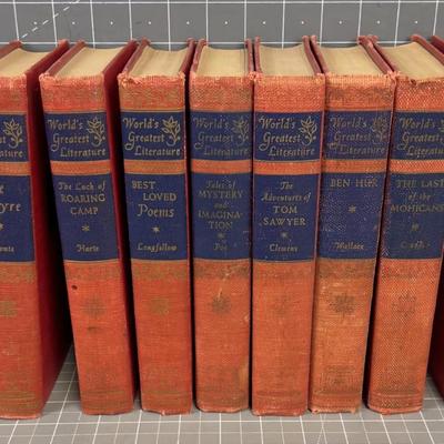 9 Volumes Worlds Greatest Literature 1949