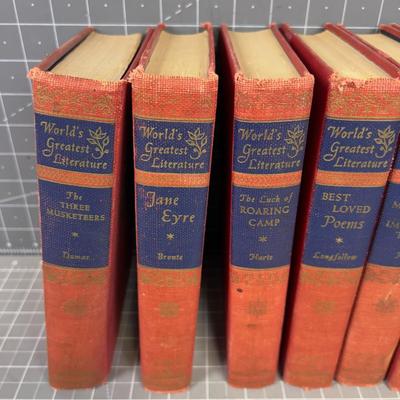 9 Volumes Worlds Greatest Literature 1949