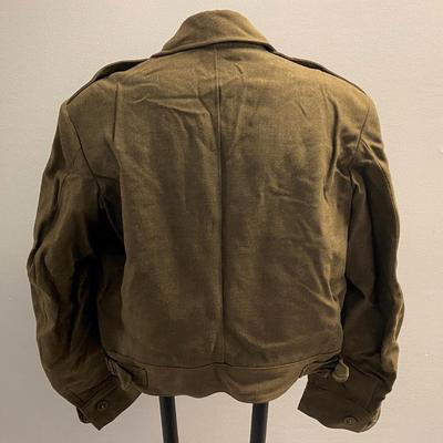 US ARMY WOOL O.D. IKE JACKET SIZE 36R 1940s 