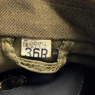 US ARMY WOOL O.D. IKE JACKET SIZE 36R 1940s 