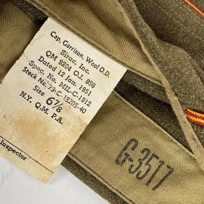 KOREAN WAR US ARMY GARRISON CAP SIZE 6 7/8 lot 