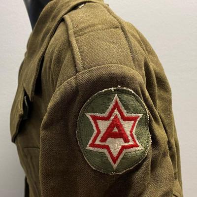 US ARMY WOOL O.D. IKE JACKET SIZE 38R 