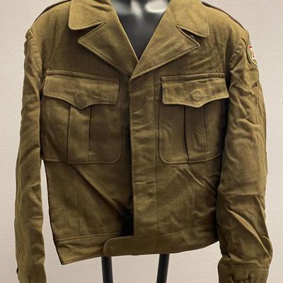 US ARMY WOOL O.D. IKE JACKET SIZE 38R 