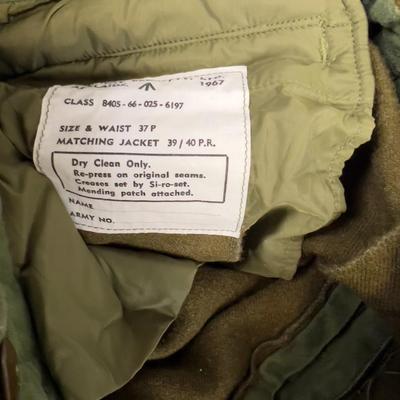 US Army Wool Trouser 34" W, 29" Inseam 