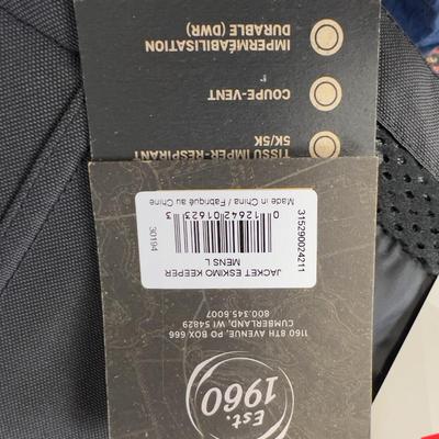 Eskimo Size Large Ice Fishing Coat, New with Tags