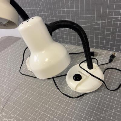 2 white Desk Lamps 