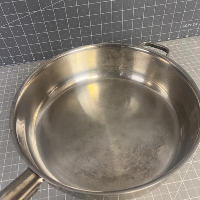 Stainless Steel Deep Skillet 