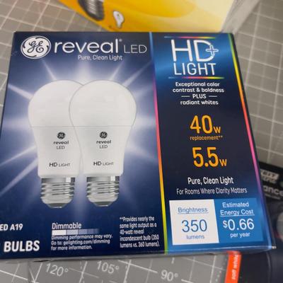 Mixed Lot of Incandescent & LED Light Bulbs new