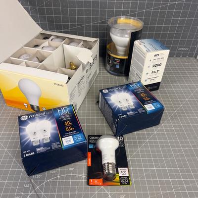 Mixed Lot of Incandescent & LED Light Bulbs new