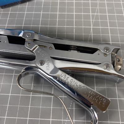 Stapler with Staple 