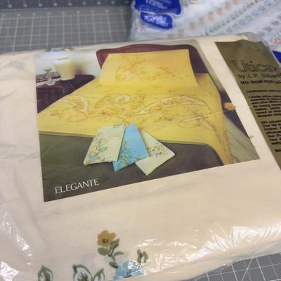 2 Vintage One Flat Sheets and two Fitted 