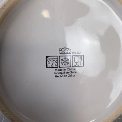 3 pieces White Ceramic Heavy Canister Set