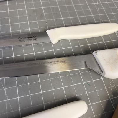 Dexter Russel, Pile of White Handled Knives by Sani-Safe Restaurant Wear 