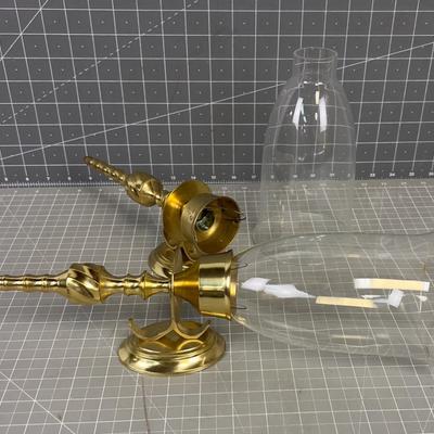 Brass Wall Sconces with glass Shades