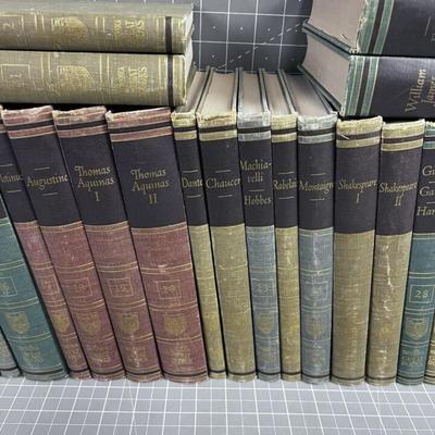 Encyclopedia Britannica Great Books Complete 54 Vol. Hardcover Set 1952-57