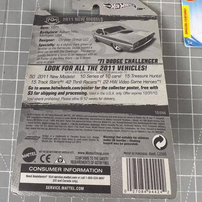 4-Hot Wheels NEW on the Card