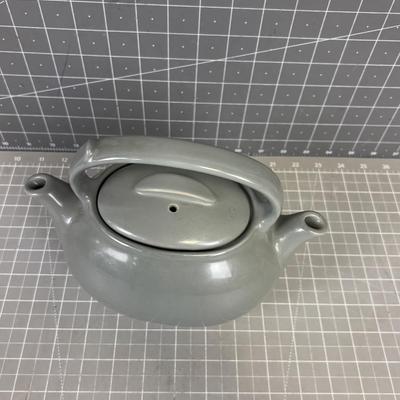 Gray DOUBLE Spout Tea Pot 