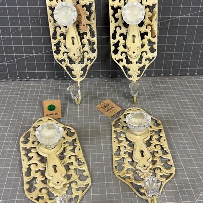 Antique Door Knob Wall Hooks (4) 