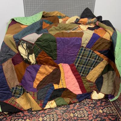 OLD Crazy Quilt, Antique
