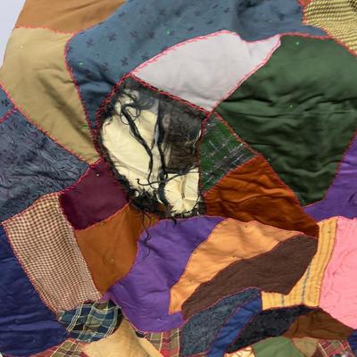 OLD Crazy Quilt, Antique