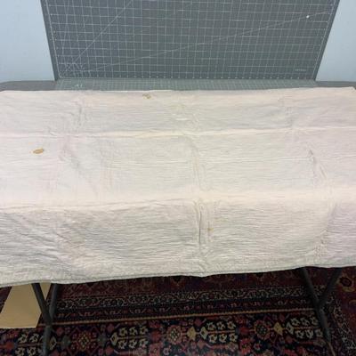 Antique Embroidered Childs Quilt Dutch Girl