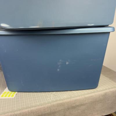 2 Extra Large Blue Tubs 