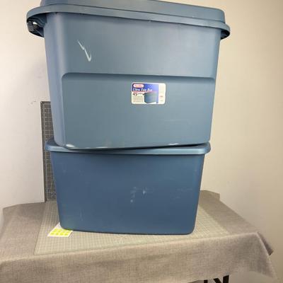 2 Extra Large Blue Tubs 