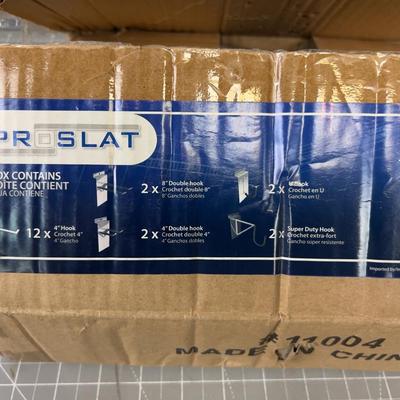 20 Piece Hook Set for a Slat Wall NEW never Used.