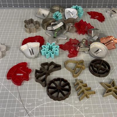 Large Collection of Cookie Cutters 