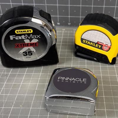 (3) Tape Measures 