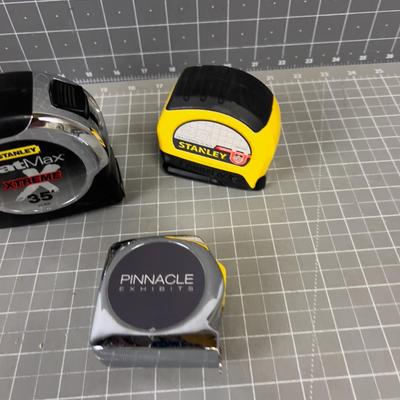 (3) Tape Measures 