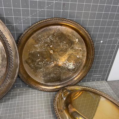 Silver Plated Serving Items (6) 