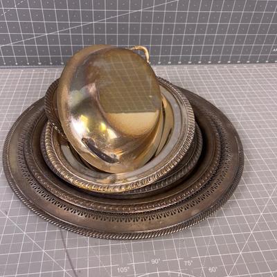 Silver Plated Serving Items (6) 