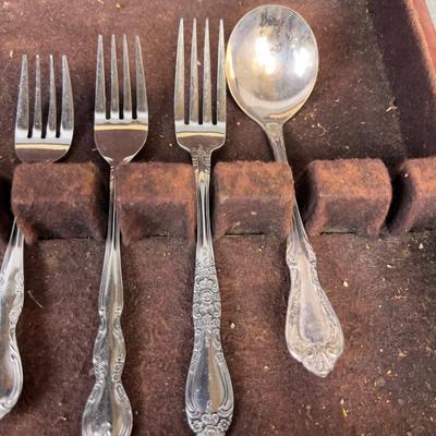 Silver ware; Mostly Plate Gorham, Serving For the Most Part with Box